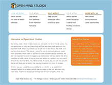 Tablet Screenshot of openmindstudios.com